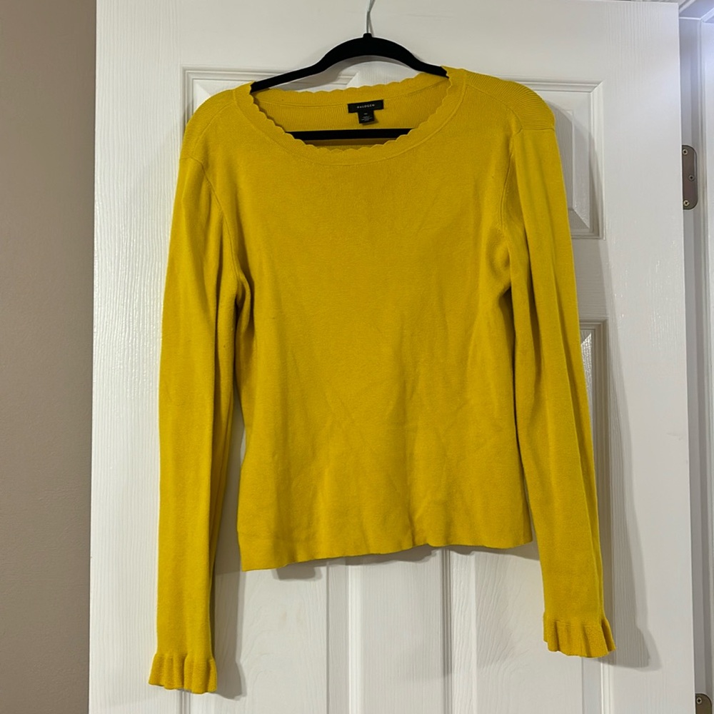 Halogen Scalloped Sweater